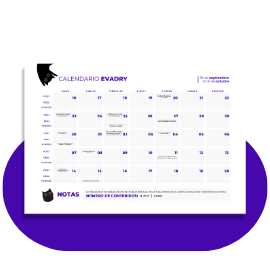 Calendario con estrategias de marketing